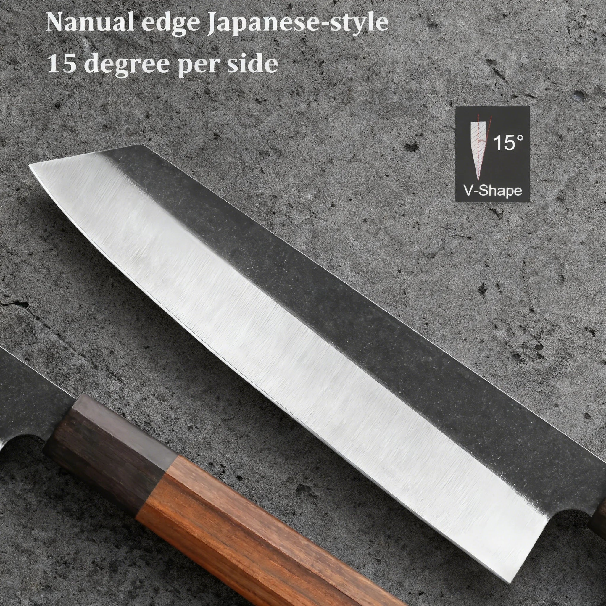 Life & Living Co. Kiritsuke Chef's Knife – Japanese-Inspired Multipurpose Kitchen Knife for Meat, Fish & Vegetables