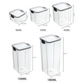 Life & Living Co. Airtight Sealed Storage Jars Set – Moisture-Proof Kitchen Canisters with Silicone Seal, 460ml–1800ml