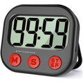 Life & Living Co. Digital Kitchen Timer with Large LCD Display – Magnetic Backing, Countdown & Stopwatch Modes