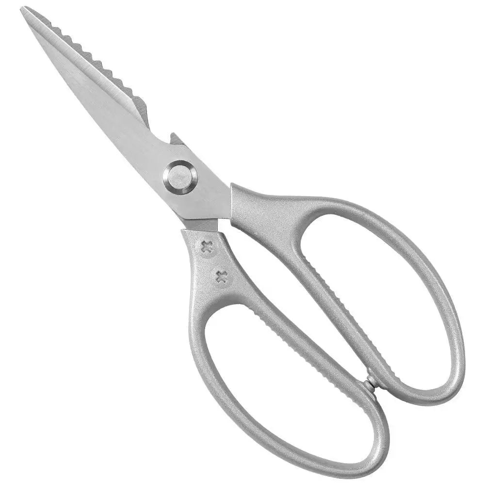 Life & Living Co. Heavy-Duty Stainless Steel Kitchen Scissors – Multi-Purpose Shears for Meat, Poultry, Herbs & More