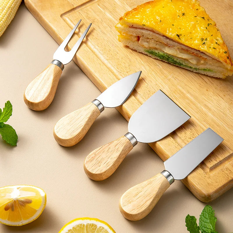 Life & Living Co. Cheese Cutter Set – Multi-Piece Cheese Knife & Slicer Set with Gift Box