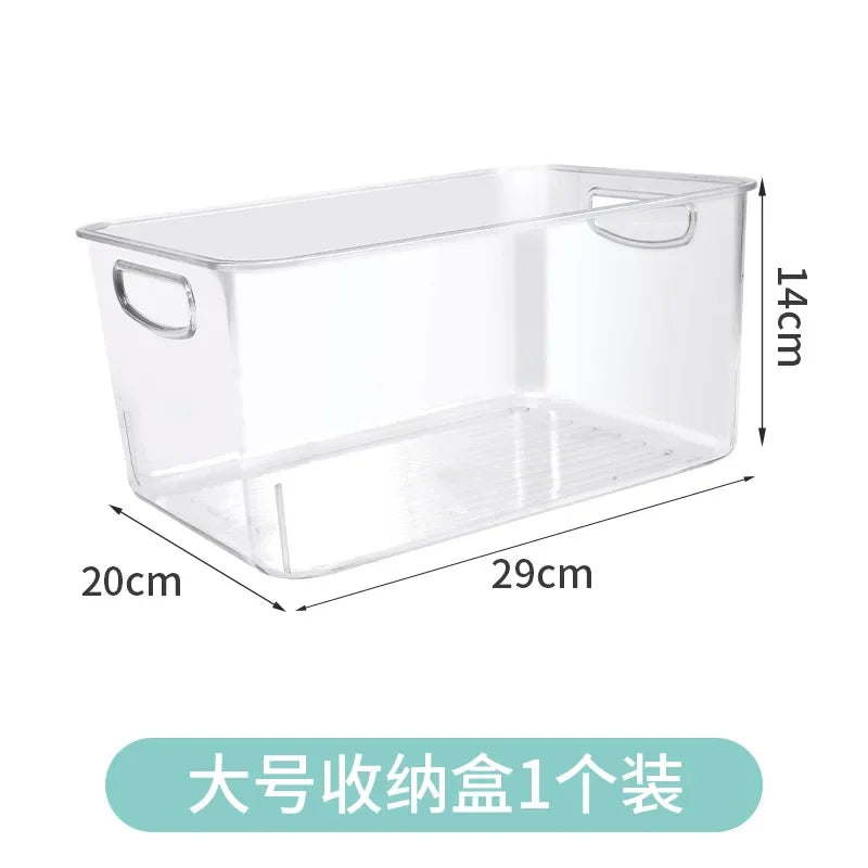 Life & Living Co. Stackable Fridge & Pantry Storage Organizer – Clear Plastic Bins for Cans, Jars & Food Containers