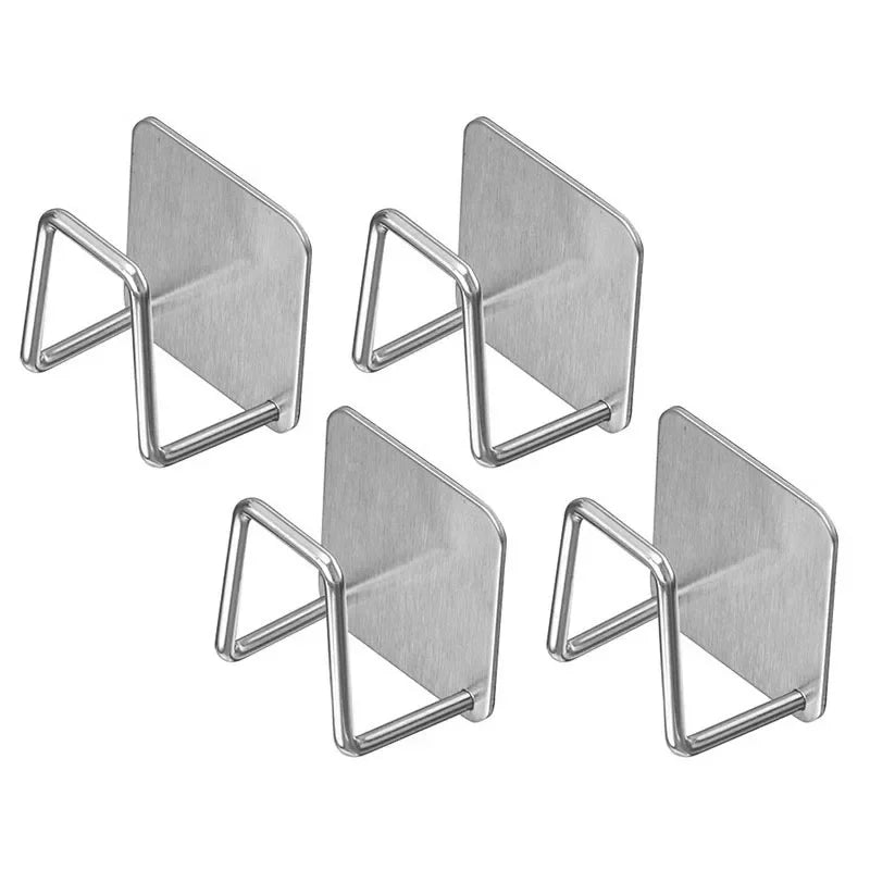 Life & Living Co. Wall Mounted Stainless Steel Storage Rack – Kitchen Organizer for Pot Lids, Cutting Boards & Utensils