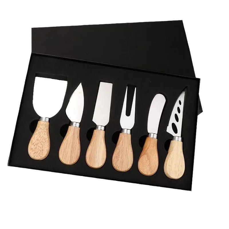Life & Living Co. Cheese Cutter Set – Multi-Piece Cheese Knife & Slicer Set with Gift Box
