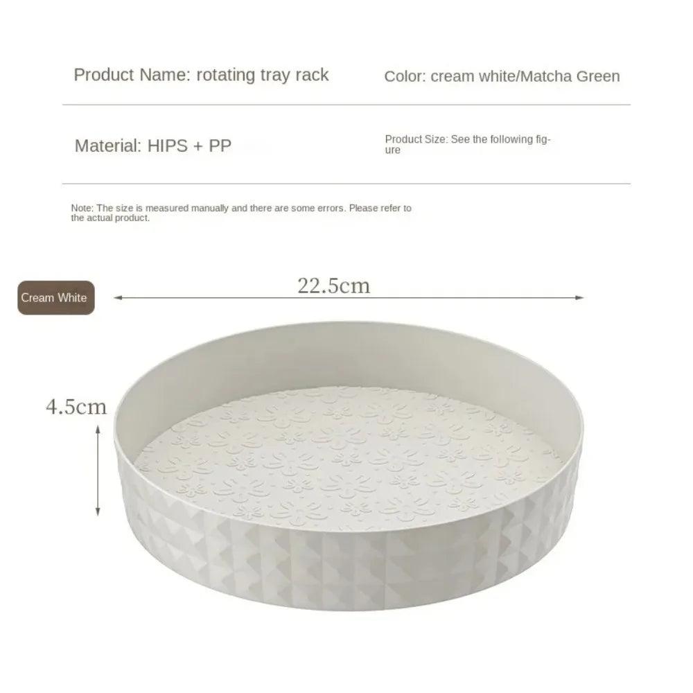 Life & Living Co. 360° Rotating Countertop Spice & Condiment Organizer – Lazy Susan Turntable for Kitchen Spices & Sauces