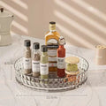 Life & Living Co. 360° Rotating Countertop Spice & Condiment Organizer – Lazy Susan Turntable for Kitchen Spices & Sauces