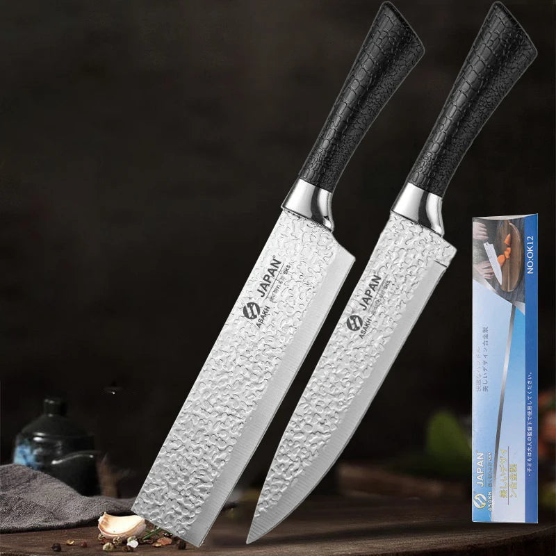 Life & Living Co. Japanese-Style Forged Stainless Steel Kitchen Knife – Sharp, Balanced Blade for Meat, Fish & Vegetables
