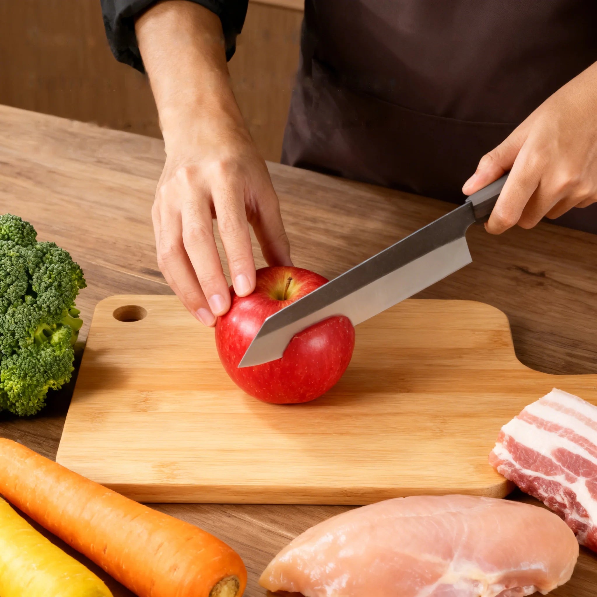 Life & Living Co. Kiritsuke Chef's Knife – Japanese-Inspired Multipurpose Kitchen Knife for Meat, Fish & Vegetables