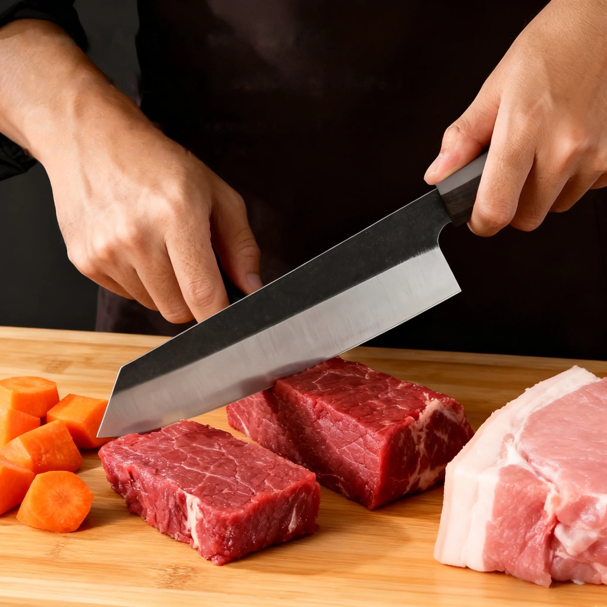 Life & Living Co. Kiritsuke Chef's Knife – Japanese-Inspired Multipurpose Kitchen Knife for Meat, Fish & Vegetables