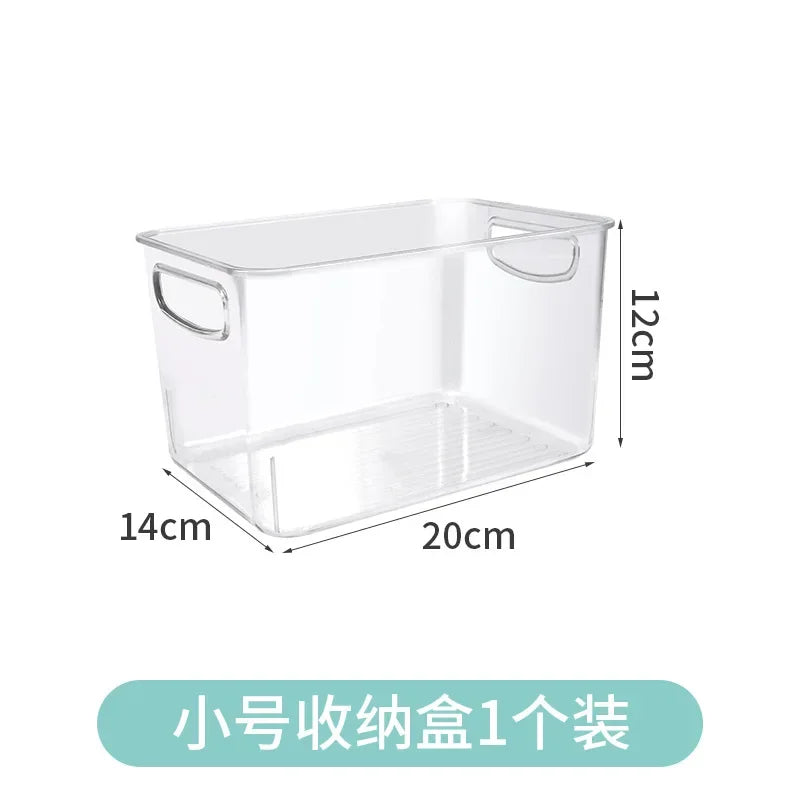 Life & Living Co. Stackable Fridge & Pantry Storage Organizer – Clear Plastic Bins for Cans, Jars & Food Containers