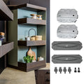 Life & Living Co. 360° Rotating Corner Storage Shelf – Adjustable Freestanding Lazy Susan Cabinet Organizer