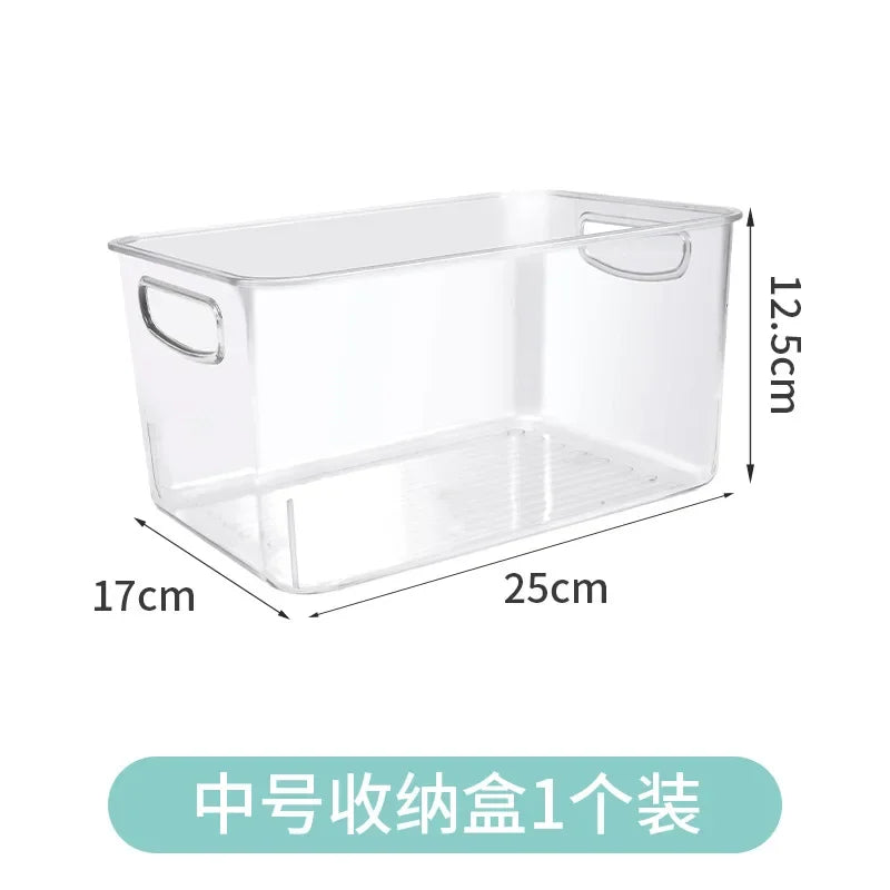 Life & Living Co. Stackable Fridge & Pantry Storage Organizer – Clear Plastic Bins for Cans, Jars & Food Containers