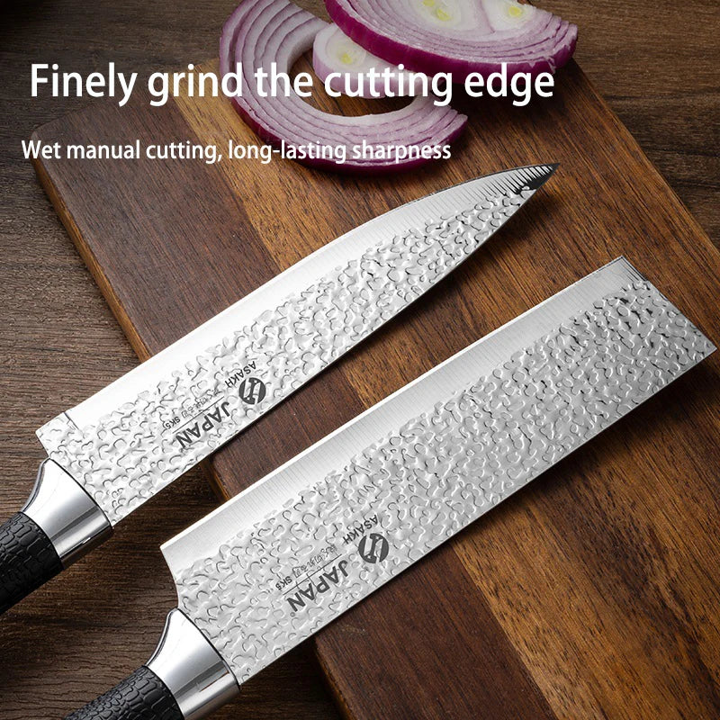 Life & Living Co. Japanese-Style Forged Stainless Steel Kitchen Knife – Sharp, Balanced Blade for Meat, Fish & Vegetables