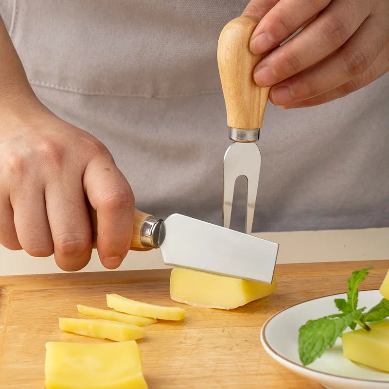 Life & Living Co. Cheese Cutter Set – Multi-Piece Cheese Knife & Slicer Set with Gift Box