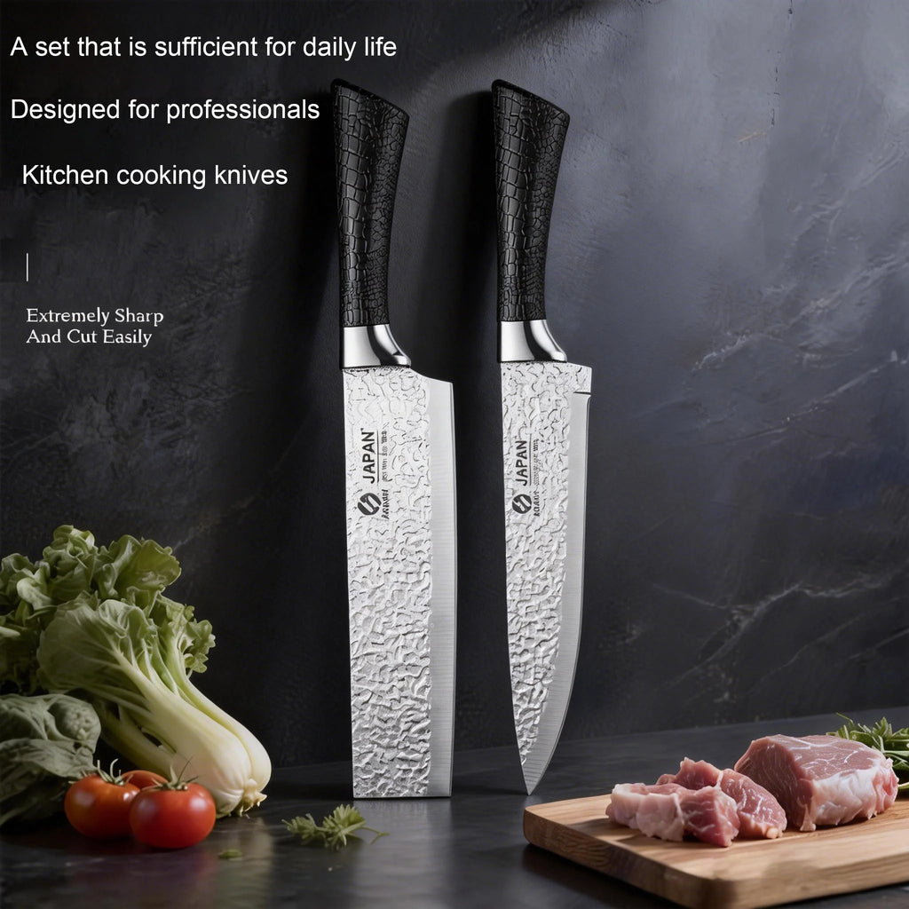 Life & Living Co. Japanese-Style Forged Stainless Steel Kitchen Knife – Sharp, Balanced Blade for Meat, Fish & Vegetables
