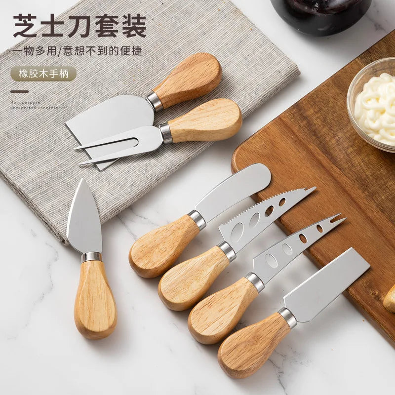 Life & Living Co. Cheese Cutter Set – Multi-Piece Cheese Knife & Slicer Set with Gift Box