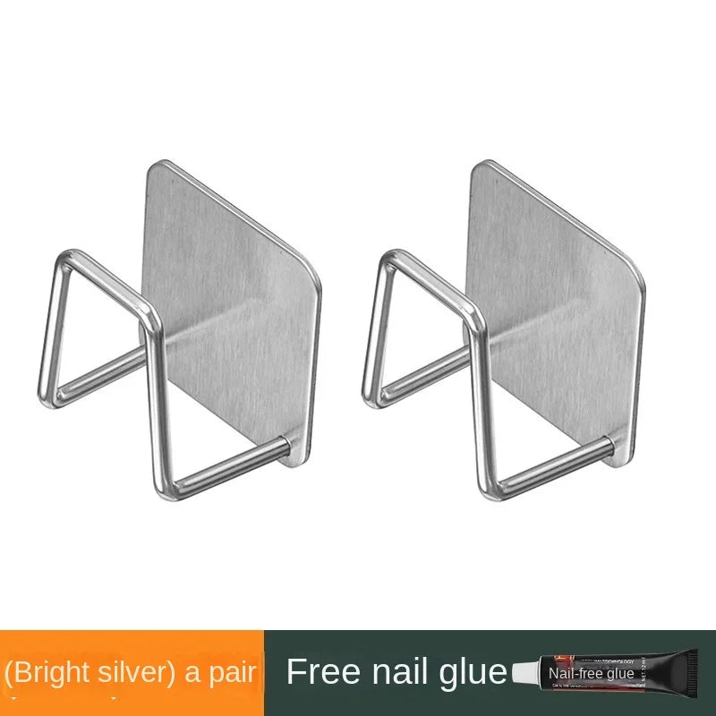 Life & Living Co. Wall Mounted Stainless Steel Storage Rack – Kitchen Organizer for Pot Lids, Cutting Boards & Utensils