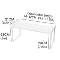 Life & Living Co. Extendable Under-Sink Storage Rack – Adjustable Metal Organizer for Kitchen & Bathroom Cabinets
