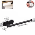 Life & Living Co. Adhesive Paper Towel Holder – No-Drill Wall Mount, Available in Black, Silver & Gold