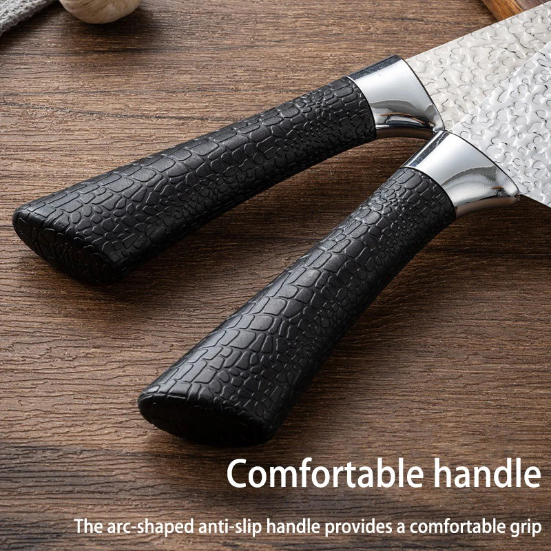 Life & Living Co. Japanese-Style Forged Stainless Steel Kitchen Knife – Sharp, Balanced Blade for Meat, Fish & Vegetables